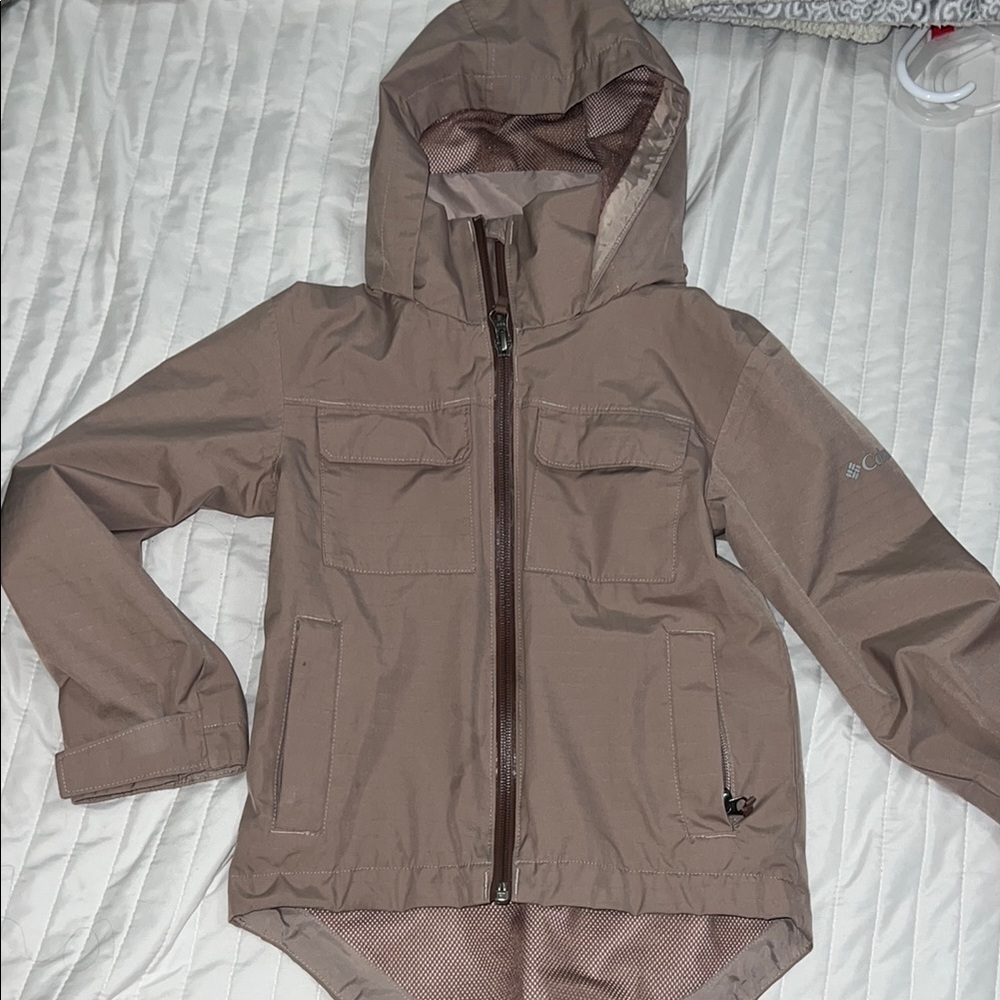Columbia Taupe Hooded Jacket